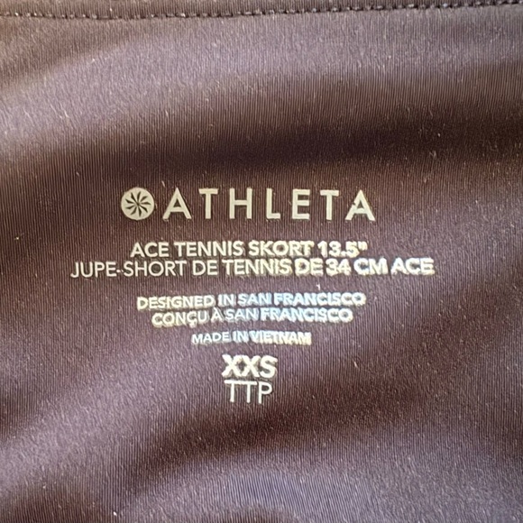 NWOT, Athleta Ace Black Tennis Skort, 13.5 in, Size XXS - Picture 12 of 12